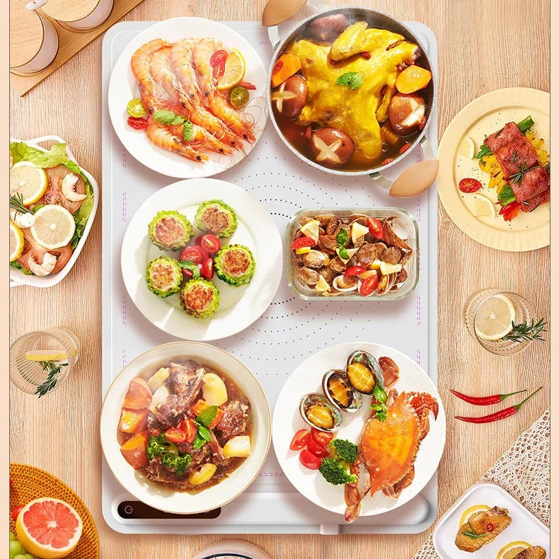 Adjustable Food Warmer | Spend more time with loved ones – No more kitchen trips to reheat