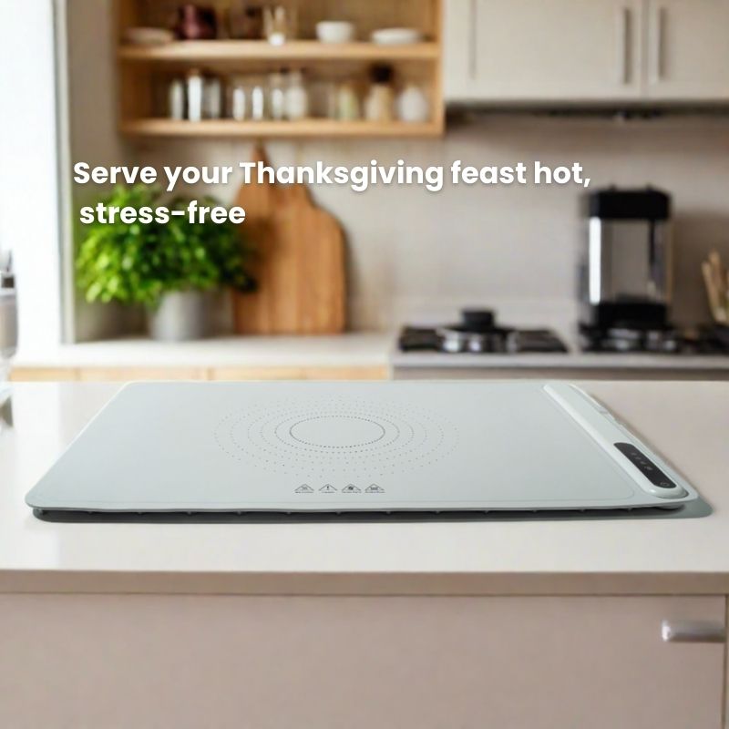 Adjustable Food Warmer | Spend more time with loved ones – No more kitchen trips to reheat