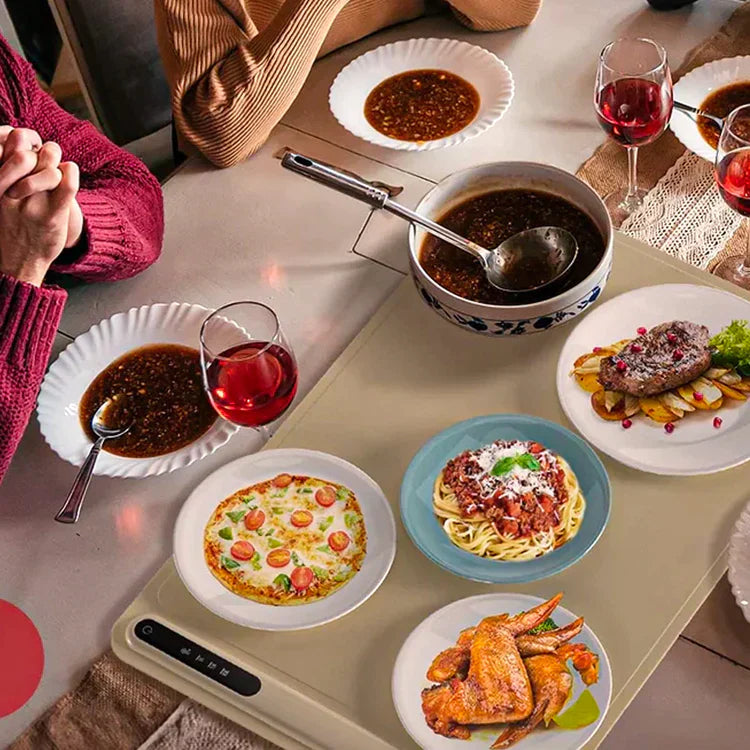 Adjustable Food Warmer | Spend more time with loved ones – No more kitchen trips to reheat