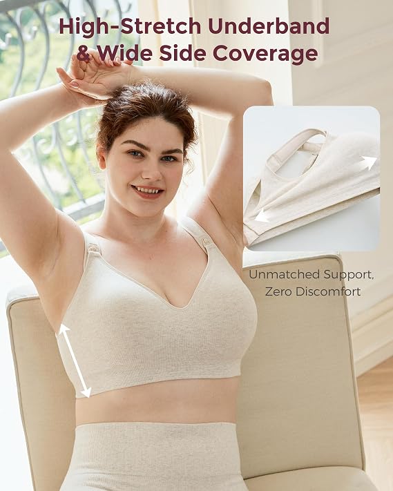 Nursing Bra - Multi-Clips. More Support
