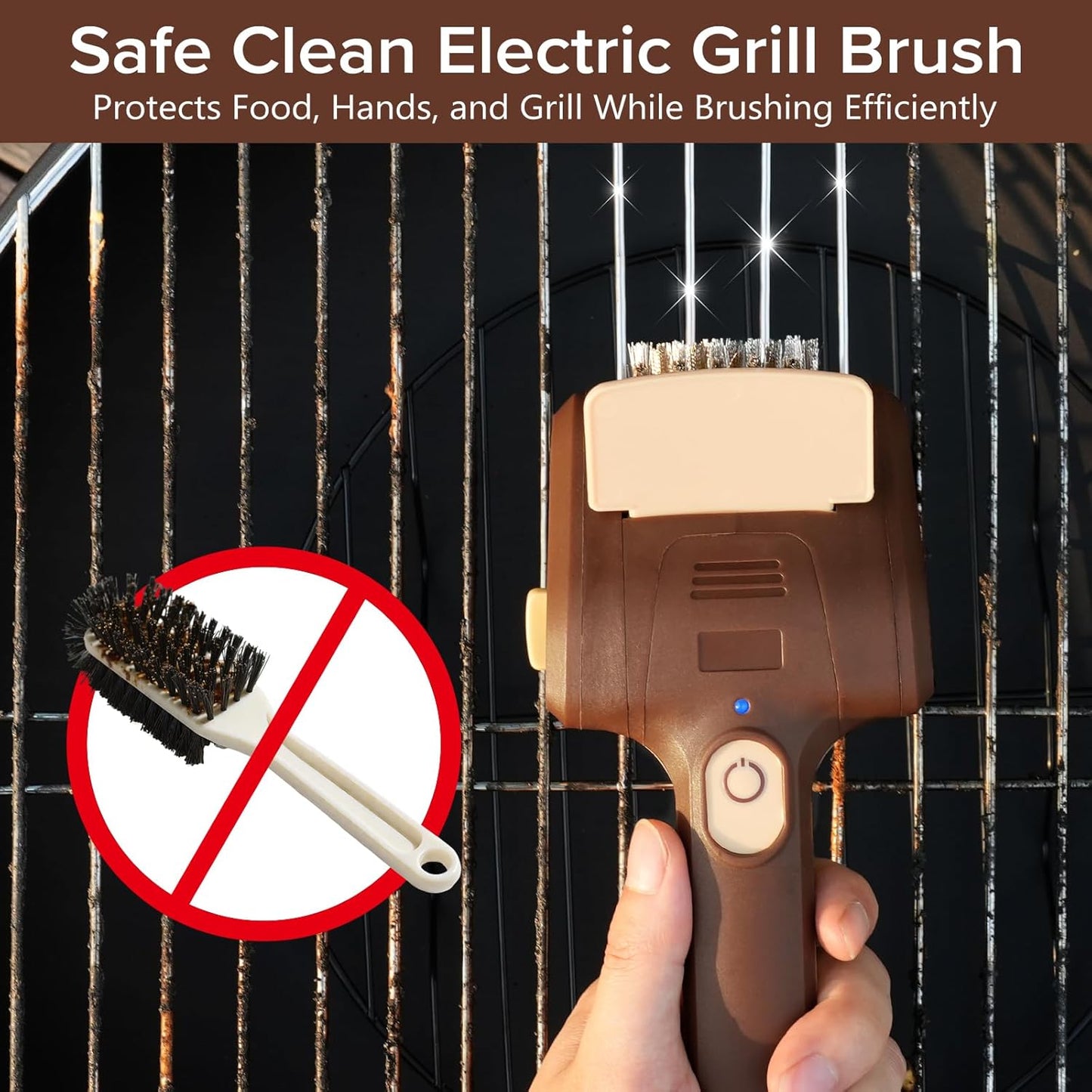 Rechargeable GrateMaster - The Fastest Way to Clean Your Grill