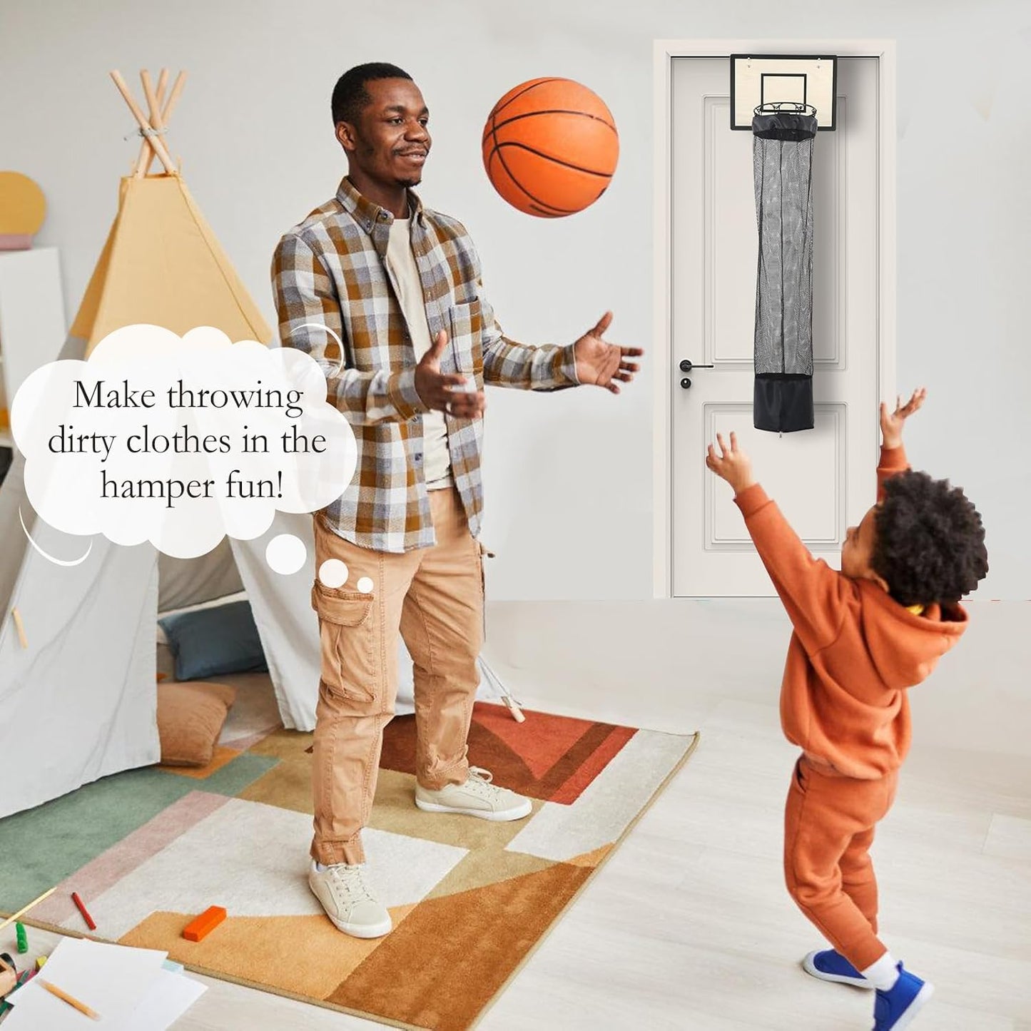 Laundry Dunk - Makes Kids Excited to Toss Dirty Clothes Away