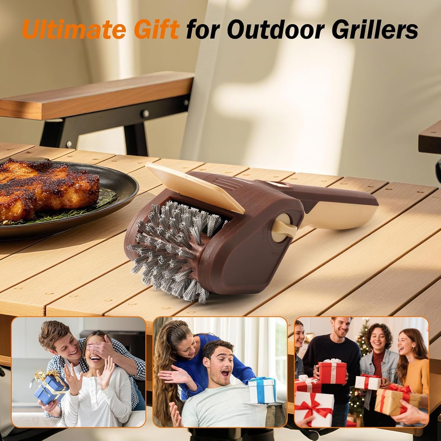 Rechargeable GrateMaster - The Fastest Way to Clean Your Grill